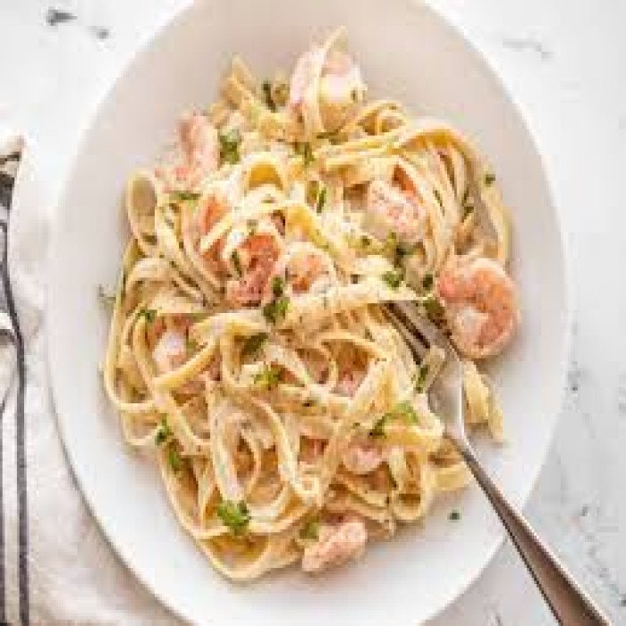 Chicken & Shrimp Alfredo Pasta
