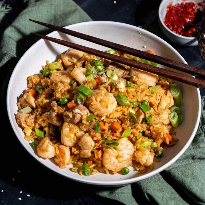 Chicken & Shrimp Over Rice