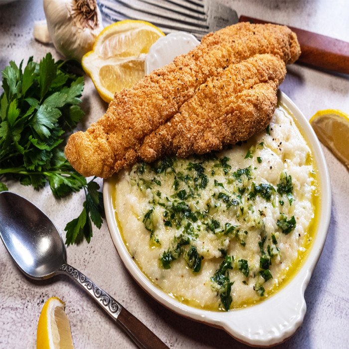 Whiting Fish & Grits